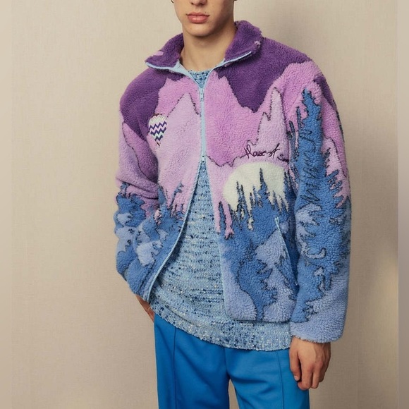 House of sunny anthropologie Mountains should be climbed fleece jacket XS - Picture 6 of 16